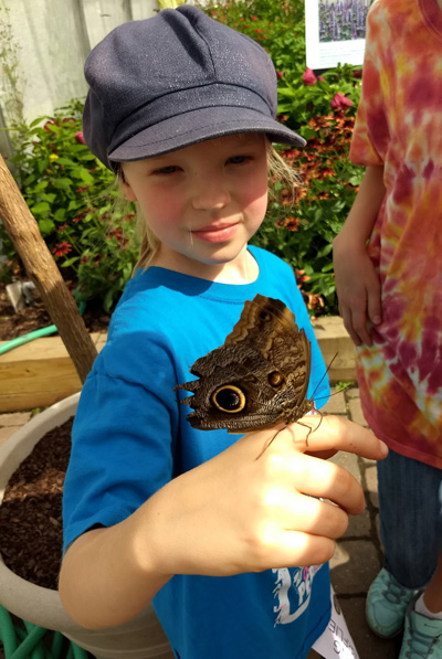 Abigail with butterfly