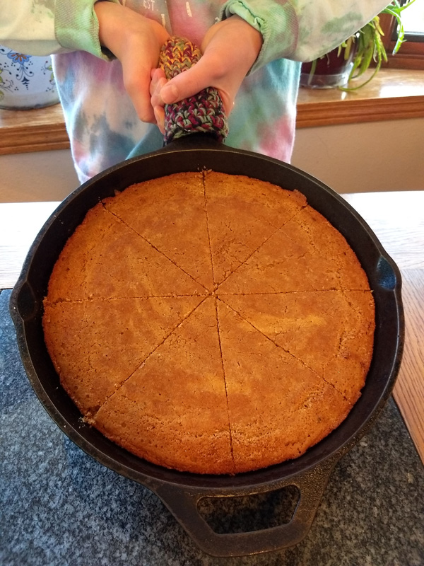 Delicious gluten-free, sourdough corn bread recipe!