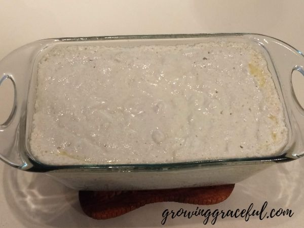 rice bread ready to bake