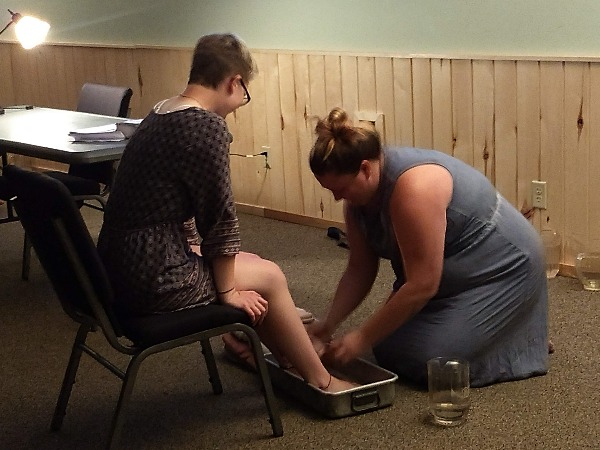 dedication foot washing